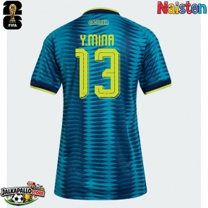Kolumbia Yerry Mina #13 Vieraspaita Naisten MM-kisat 2026 Lyhythihainen